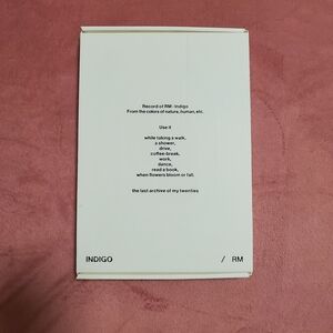 Bts RM Indigo Album
